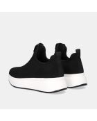 Baskets Alicia noires - Talon 5 cm