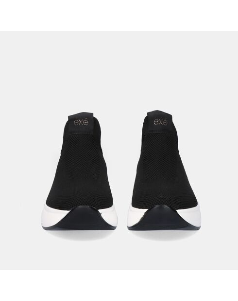 Baskets Alicia noires - Talon 5 cm