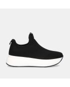 Baskets Alicia noires - Talon 5 cm