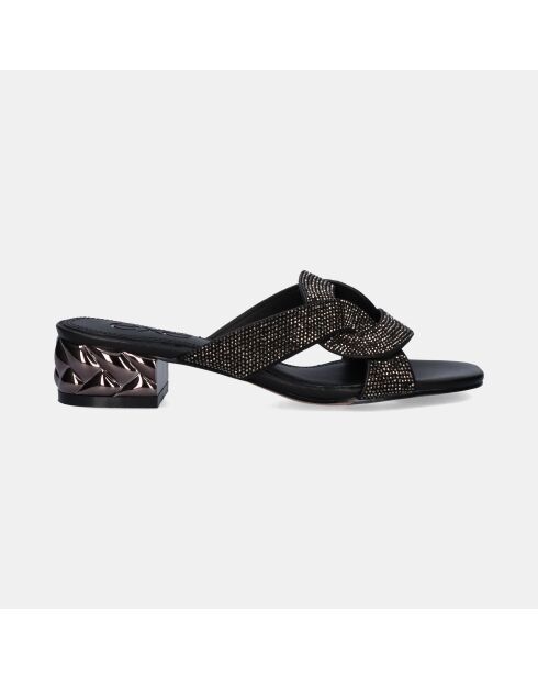 Sandales à talon bas Francesca noires