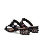 Sandales à talon bas Georgette noires