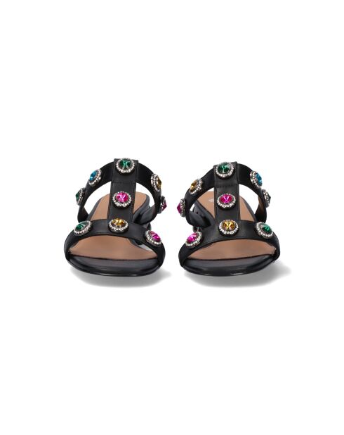 Sandales à talon bas Georgette noires