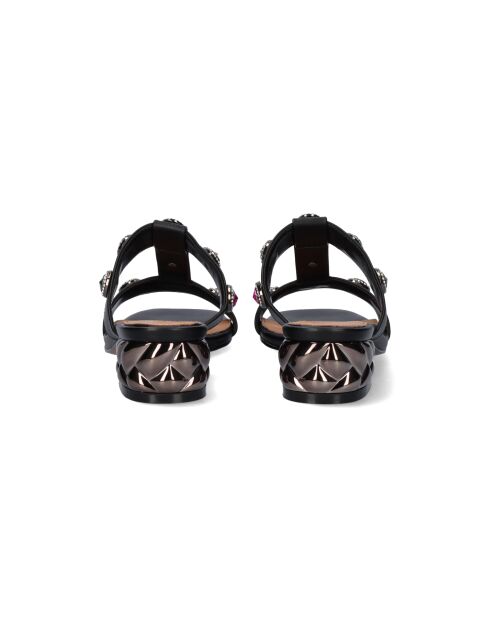 Sandales à talon bas Georgette noires
