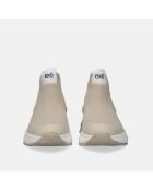 Baskets Armelle beiges - Talon 6 cm