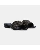 Sandales à talon bas Kelly noires