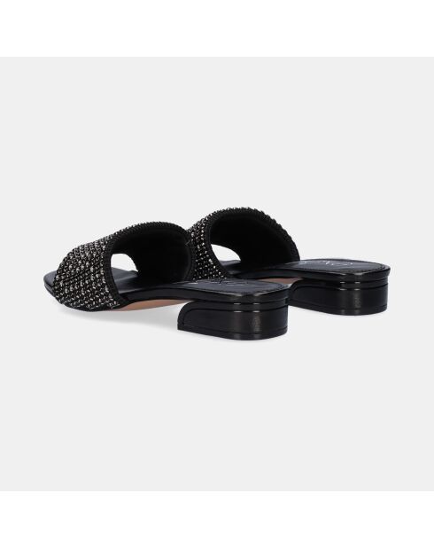 Sandales à talon bas Kelly noires