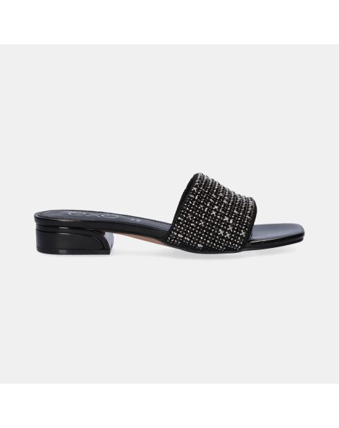 Sandales à talon bas Kelly noires