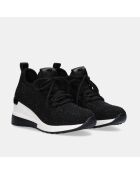 Baskets Anissa noirs - Talon 6 cm