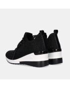 Baskets Anissa noirs - Talon 6 cm