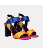 Sandales à talons hauts Noéline fuchsia