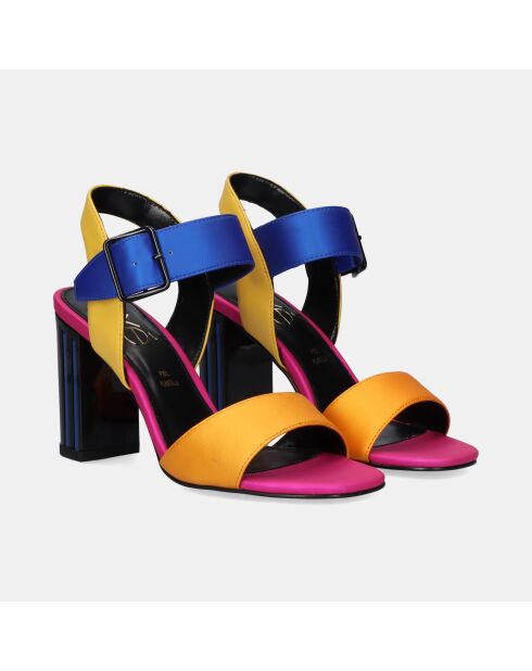 Sandales à talons hauts Noéline fuchsia