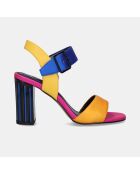 Sandales à talons hauts Noéline fuchsia