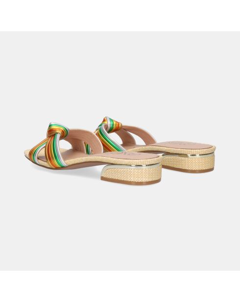 Sandales à talon bas Katia multicolores