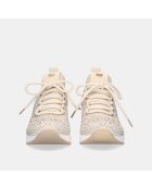 Baskets Angelina beiges - Talon 6 cm