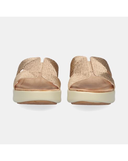 Sandales à Plateforme Bérénice doré/rose