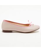 Ballerinas Jeanne aus rosafarbenem Leder
