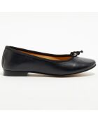 Schwarze Lederballerinas Jeanne