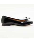 Schwarze Ballerinas Jeanne aus Lackleder