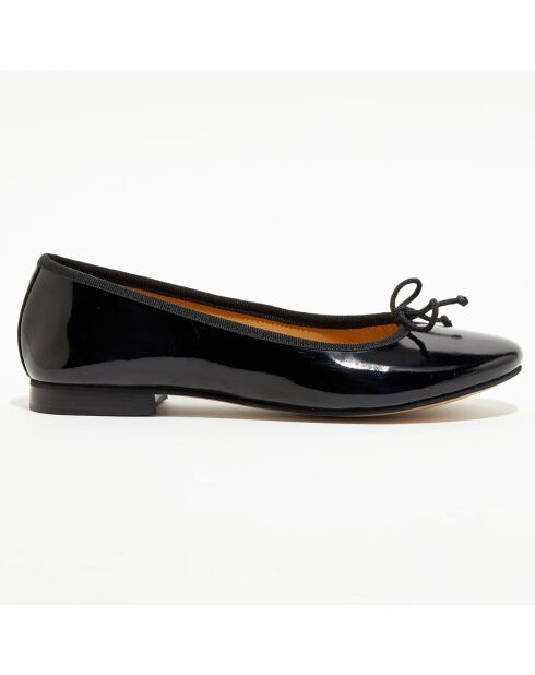 Schwarze Ballerinas Jeanne aus Lackleder