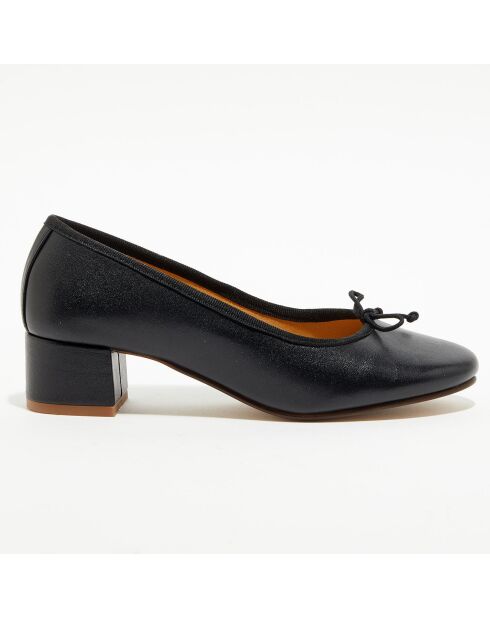 Ballerine trotter Diane nere in pelle