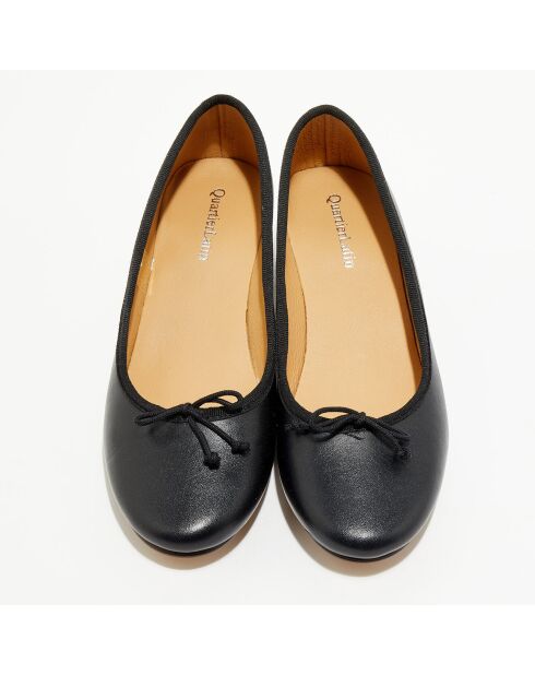 Ballerine trotter Diane nere in pelle