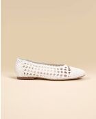 Ballerines tressées Aria blanches