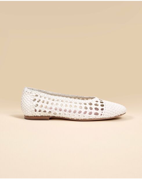 Ballerines tressées Aria blanches