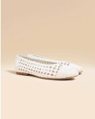 Ballerines tressées Aria blanches