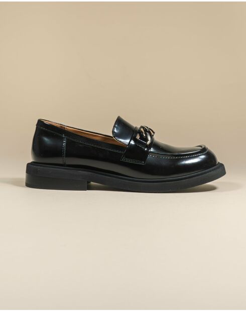 Mocassins en cuir Karl noirs