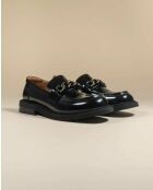 Mocassins en cuir Karl noirs