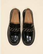 Mocassins en cuir Karl noirs