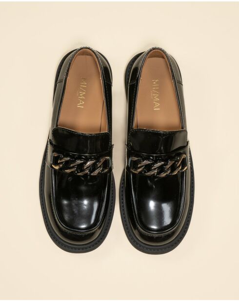 Mocassins en cuir Karl noirs