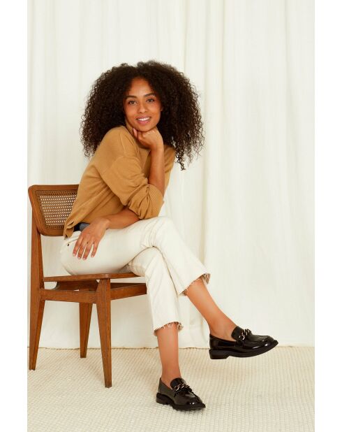 Mocassins en cuir Karl noirs