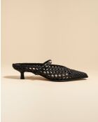 Escarpins tressés Suzanne noirs