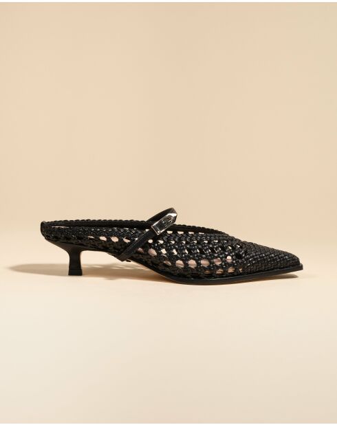 Escarpins tressés Suzanne noirs