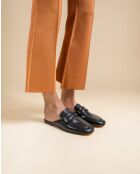 Mules en cuir Arno noires