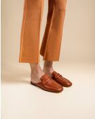 Mules en cuir Arno marron