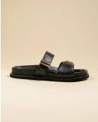 Nus-pieds en cuir Paddington by Diane Perreau noirs