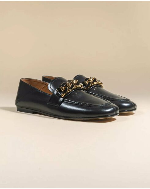 Mocassins en cuir Marvin noirs