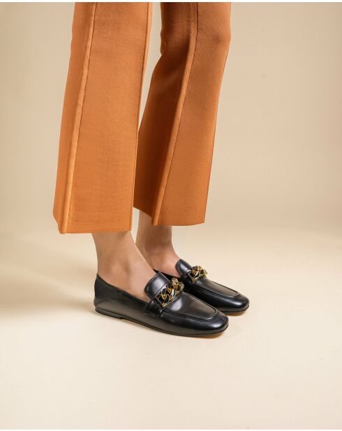 Mocassins en cuir Marvin noirs