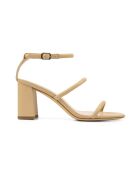 Sandales à talon en cuir Daisy nude