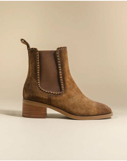 Chelsea boots en cuir Bambi marron