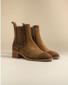 Chelsea boots en cuir Bambi marron