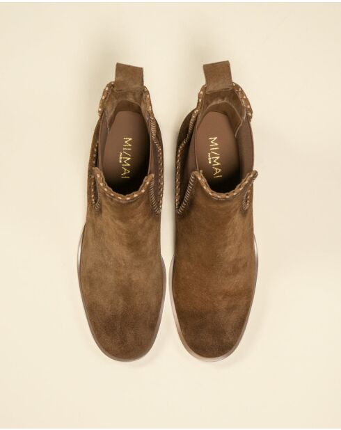 Chelsea boots en cuir Bambi marron