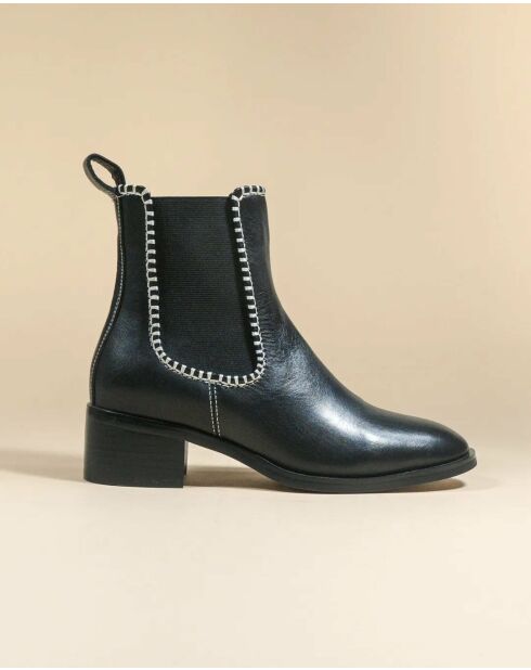 Chelsea boots en cuir Bambi noires