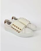 Baskets en cuir Carlton blancs