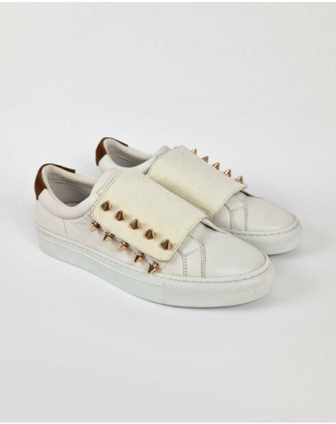 Baskets en cuir Carlton blancs