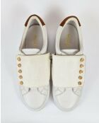 Baskets en cuir Carlton blancs