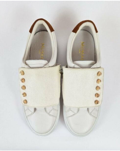 Baskets en cuir Carlton blancs