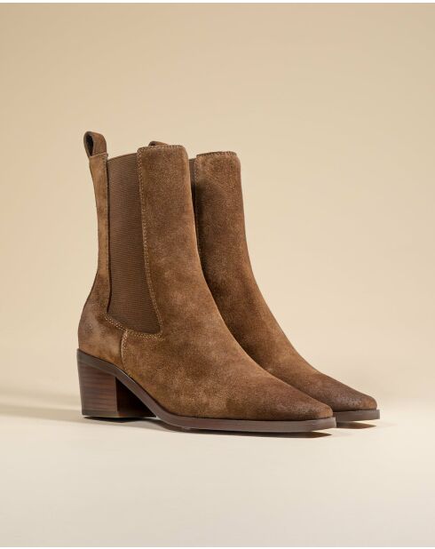 Chelsea boots en cuir Philly marron